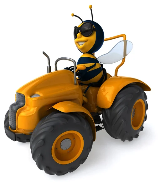 Leuke cartoon bee — Stockfoto