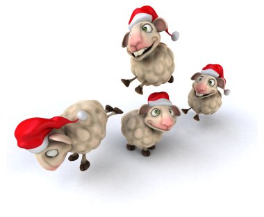 Eğlenceli çizgi film koyun