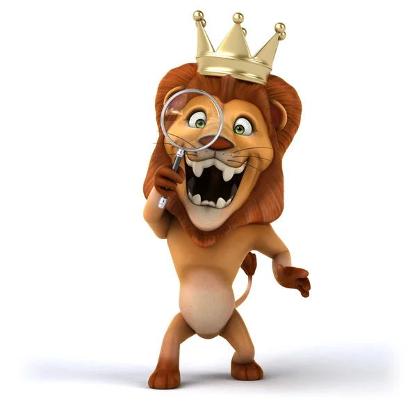 Fun cartoon lion — Stock Photo, Image