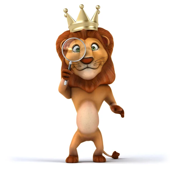 Fun cartoon lion — Stock Photo, Image