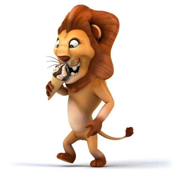 Fun cartoon lion — Stock Photo, Image