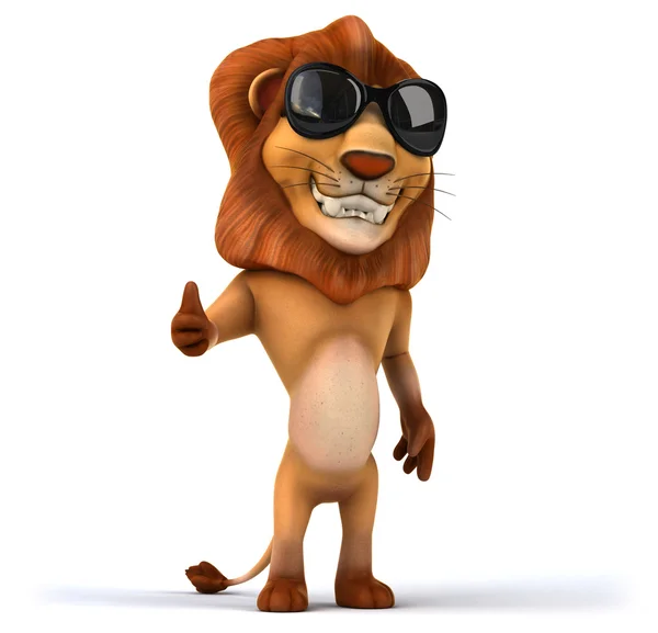 Fun cartoon lion — Stock Photo, Image