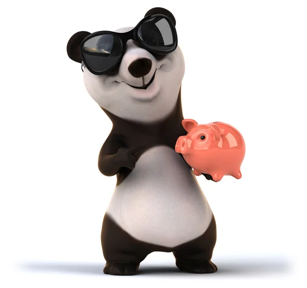 Divertido panda de dibujos animados — Foto de Stock