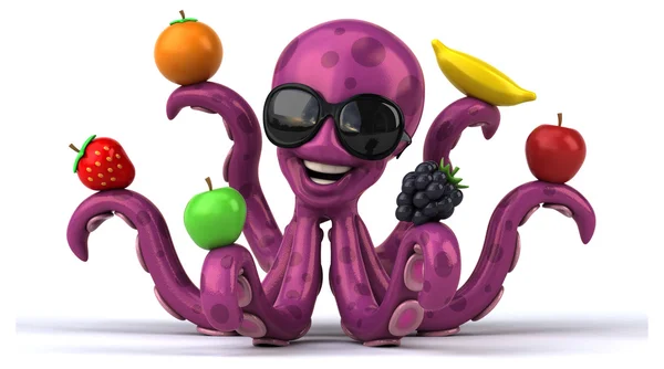 Fun cartoon octopus — Stock Photo, Image