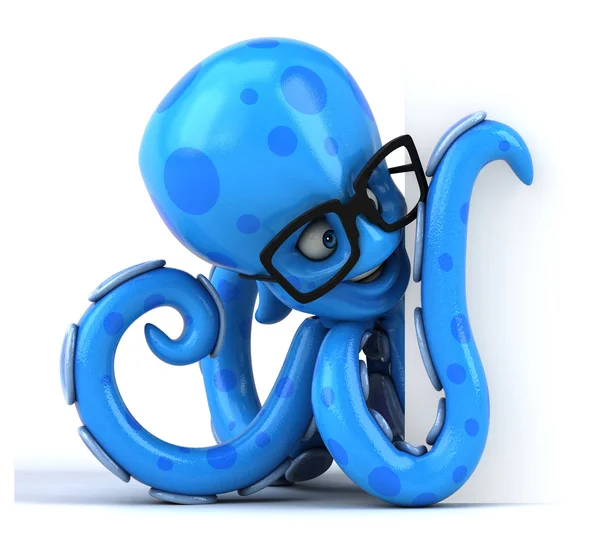 Leuke cartoon octopus — Stockfoto