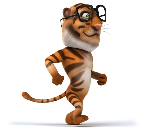 Tygrys zabawa kreskówki — Zdjęcie stockowe