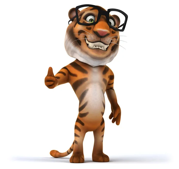 Divertente cartone animato tigre — Foto Stock