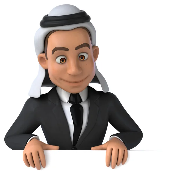 Cartoon Arab businessman — Stock Photo, Image