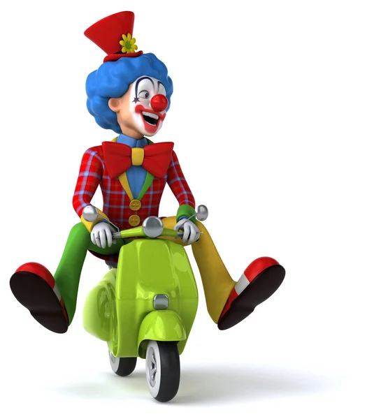 Fun cartoon clown — Stock Photo, Image