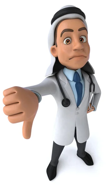 Cartoon Arab doctor — Stock Photo, Image