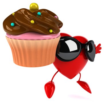 Eğlenceli çizgi film kalp