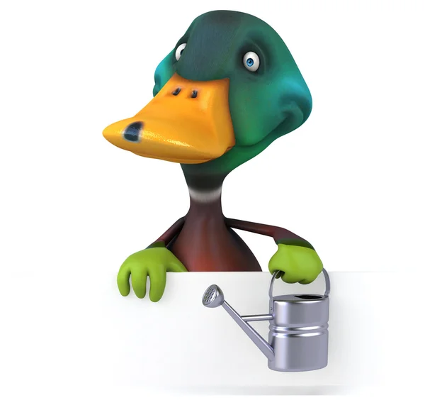 Fun cartoon duck — Stock Photo, Image