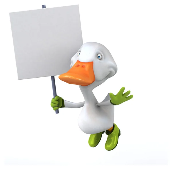 Весело мультфільм duck — стокове фото