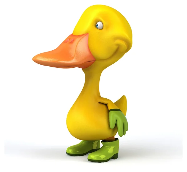 Fun cartoon duck — Stock Photo, Image