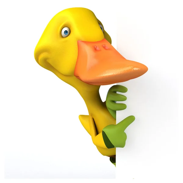 Lustige Cartoon-Ente — Stockfoto