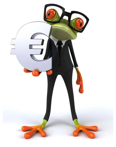 Fun cartoon frog — Stock Photo, Image