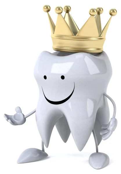 楽しい歯の王冠 — ストック写真