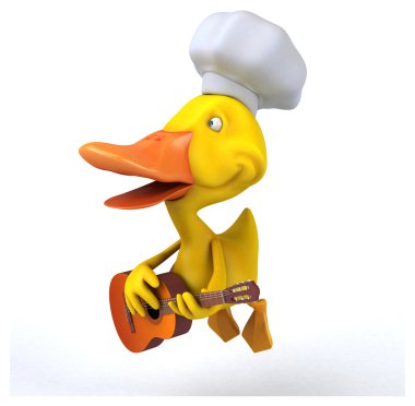 Eğlenceli çizgi film ördek