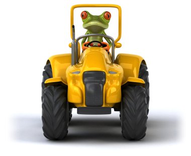 Eğlenceli çizgi film kurbağa