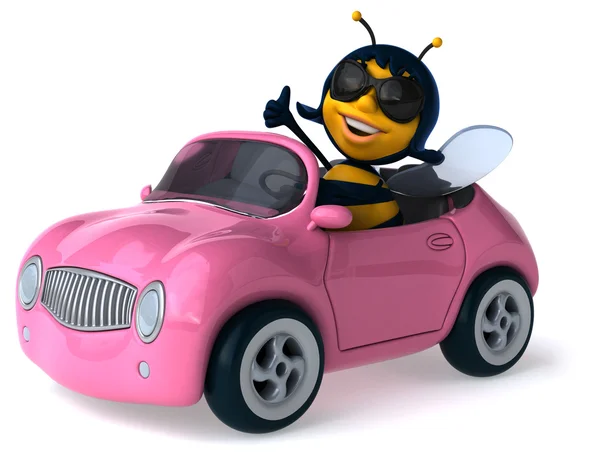 Fun cartoon bee — Stock Photo, Image