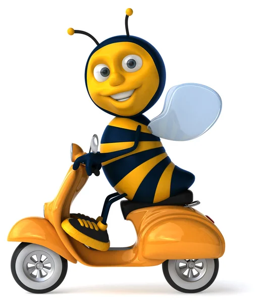 Leuke cartoon bee — Stockfoto