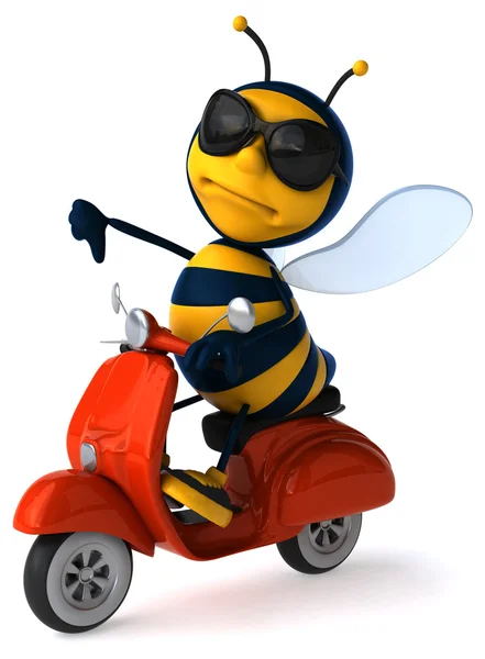 Fun cartoon bee — Stock Photo, Image