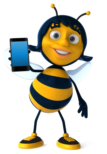 Leuke cartoon bee — Stockfoto