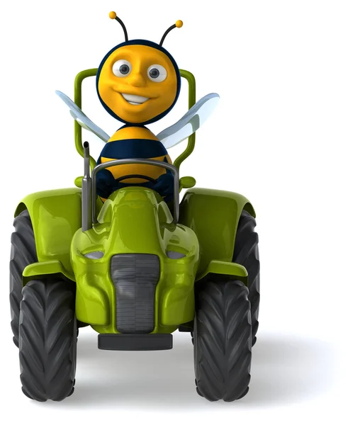 A traktor szórakoztató méh — Stock Fotó