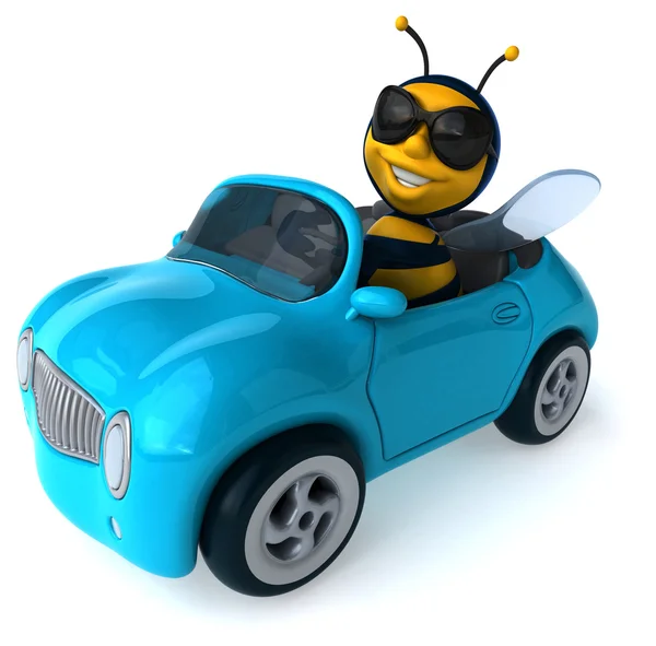 Amusant abeille en voiture — Photo