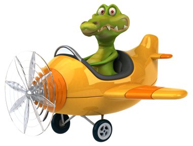 komik karikatür timsah