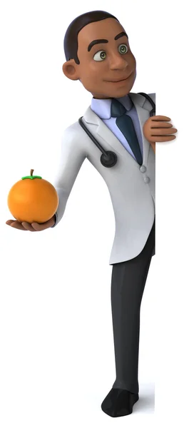 Fun cartoon doctor — Stock Photo, Image