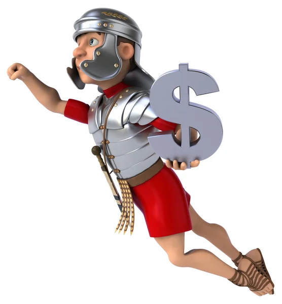 Fun cartoon Roman soldier — Stock Photo, Image