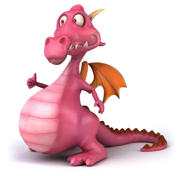 Roliga tecknade dragon — Stockfoto