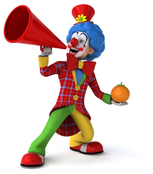 Leuke cartoon clown — Stockfoto