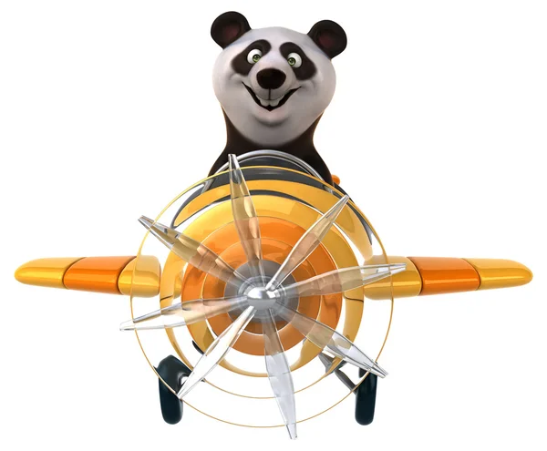 Fun panda repülőgép — Stock Fotó