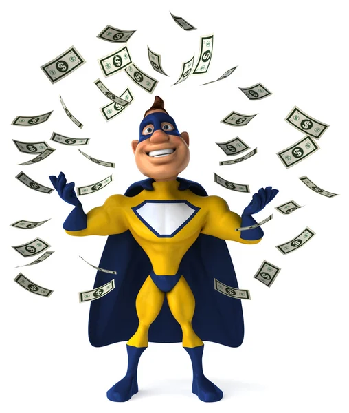 Fun cartoon superhero — Stock Photo, Image