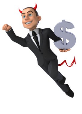 Eğlenceli karikatür işadamı