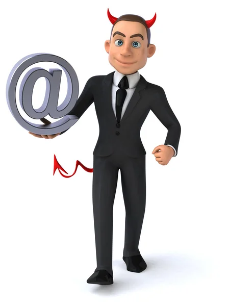 Fun cartoon businessman — Stock Photo, Image