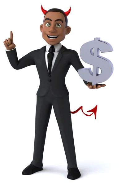 Fun cartoon businessman — Stock Photo, Image