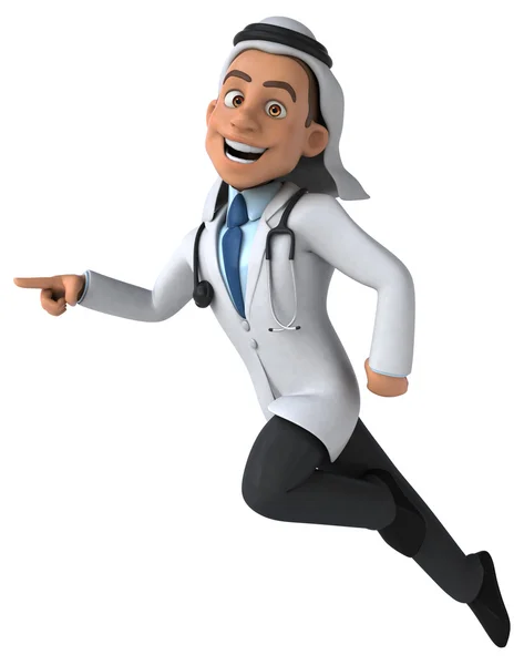 Cartoon Arab doctor — Stock Photo, Image