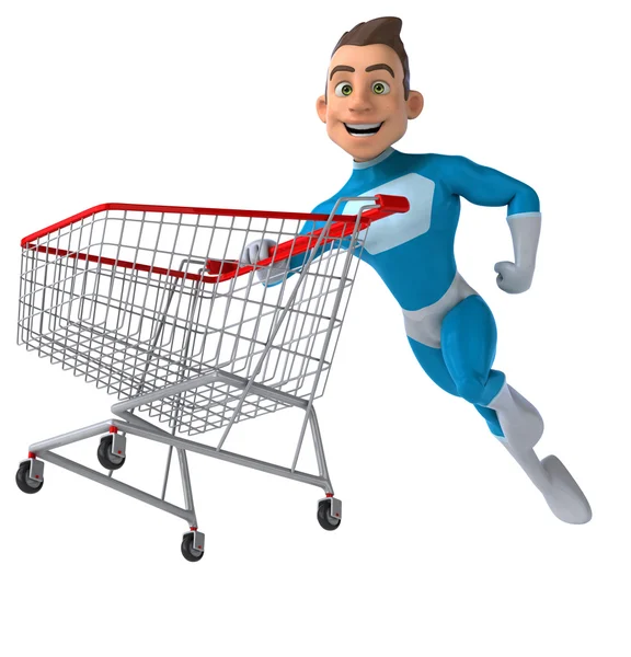 Fun cartoon superhero — Stock Photo, Image