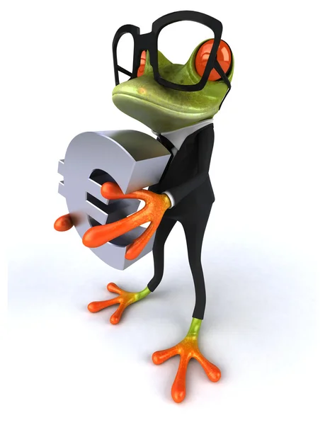 Fun cartoon frog — Stock Photo, Image