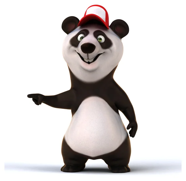 Roliga tecknade panda — Stockfoto