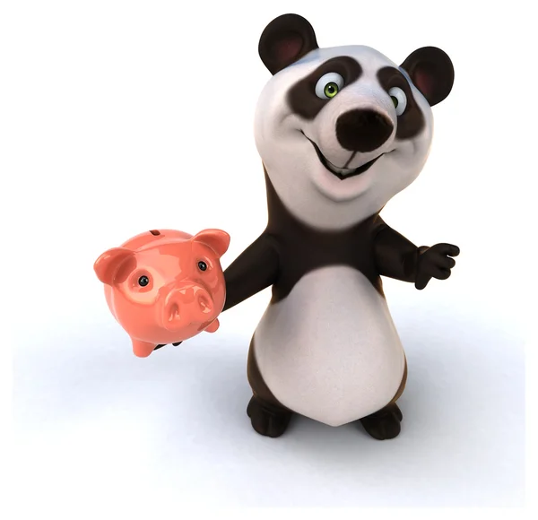 Leuke cartoon panda — Stockfoto