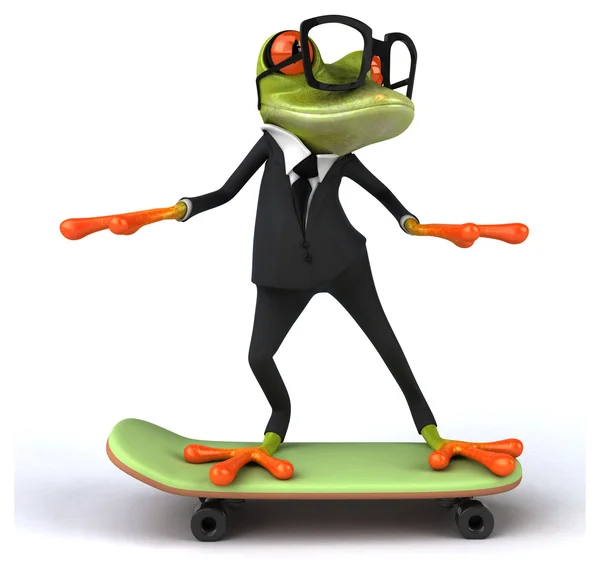 Fun cartoon frog — Stock Photo, Image