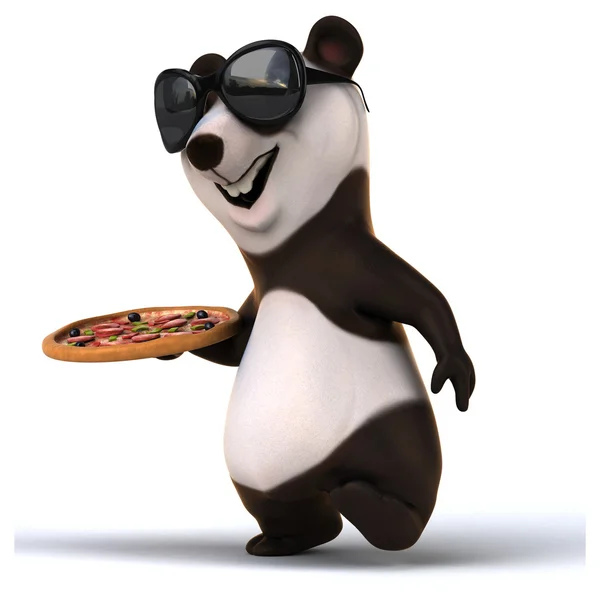 Spaß Cartoon Panda — Stockfoto