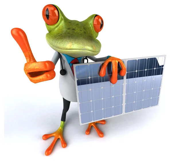 Fun cartoon frog — Stock Photo, Image