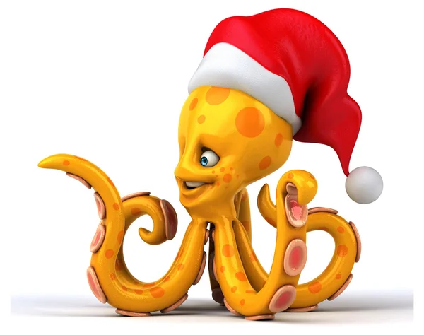 Funny cartoon octopus — Stock Photo, Image
