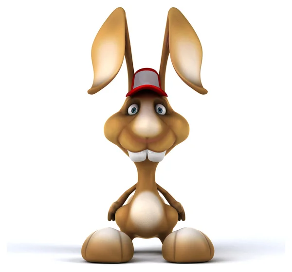 Zabawna kreskówka królik — Zdjęcie stockowe