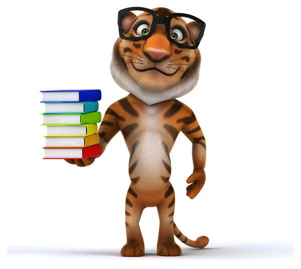 Funny cartoon tiger — Stock Photo, Image